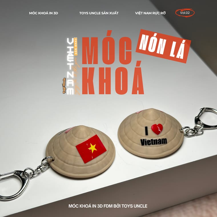 Móc khóa Nón lá